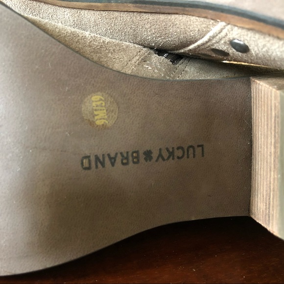 Lucky Brand Linnea Studded Suede Bootie - Picture 7 of 9